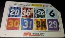 SCHEDA TELEFONICA TELECOM GLI INTROVABILI PANINI 1997 - 98