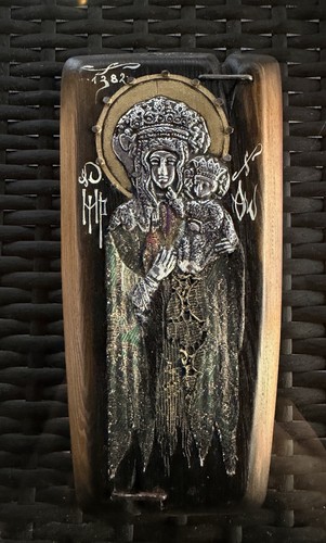 Targa icona legno czestochowa - targa,