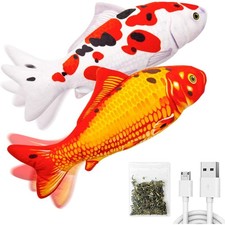 2 Pack 9" Floppy Fish Cat Toys