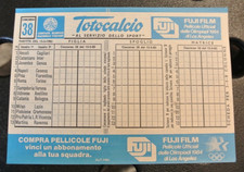  Schedina Totocalcio Anno'83 -