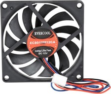 Evercool 80 mm x 10 mm 12 V
