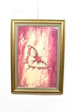 Quadro Rosa Farfalle Krayer