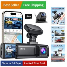 4K Dual Dash Cam, 5.8GHz
