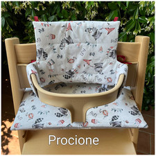 Cuscino per seggiolino Stokke Tripp Trapp nuovo fatto a mano