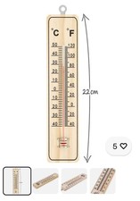 TERMOMETRO IN LEGNO DA PARETE