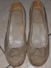 Ballerina in vero cuoio con tacchetto Used Shoes