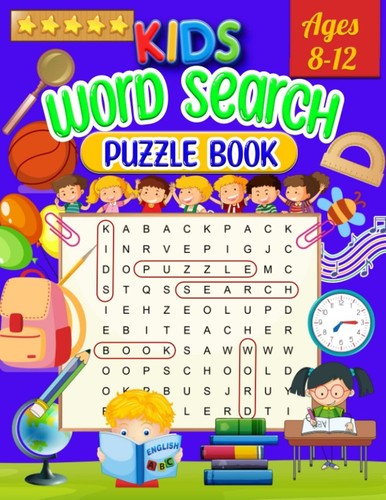 Kids word search puzzle - kids,