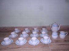 RAFFINATO SERVIZIO DA CAFFE' PER 12 IN PORCELLANA TEDESCA BAVARIA