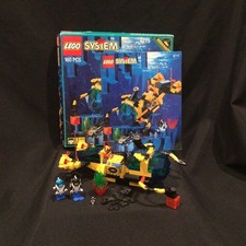 LEGO Aquazone 6175 Crystal Explorer Sub Vintage 100% Completo con manuale e SCATOLA!