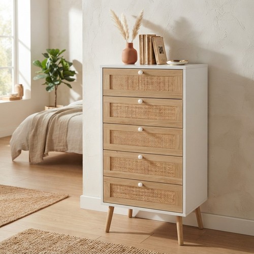 Cassettiera rattan - in,