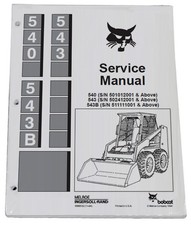 Bobcat 540 543 543B Skid Steer