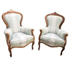 set poltrona 3 posti + n. 2 poltrone 1 posto stile classico tessuto valentino