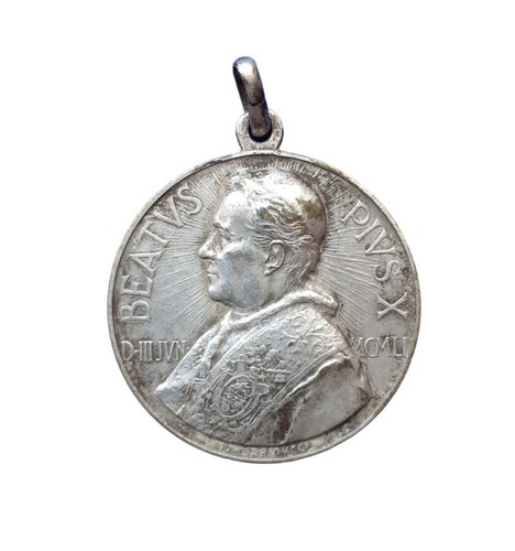 Medaglia beato papa pio x - *hh*,