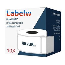 10 etichette compatte a Dymo