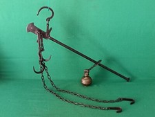 ANTICA BILANCIA STADERA PESASACCHI PESA FERRO BATTUTO PESATA DA 57 A 20 KG. CP55