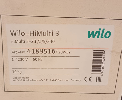 Pompa wilo himulti - 3, art.
