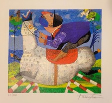 Pino Procopio serigrafia Salto ad ostacoli