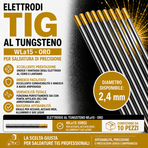 Elettrodi tungsteno tig - elettrodi,