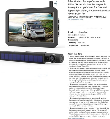 Sungo2 solar telecamera di - solar,,
