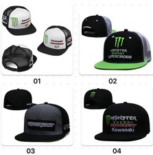 Cappello unisex snapback tesa piatta Kawasaki / Monster Moto / Supercross Racing