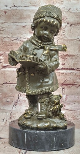 Bronzo statua ragazzo in - di,