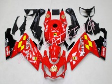 Kit carene carrozzeria stampo iniezione ABS rosso nero per Aprilia RS125 2006-2010
