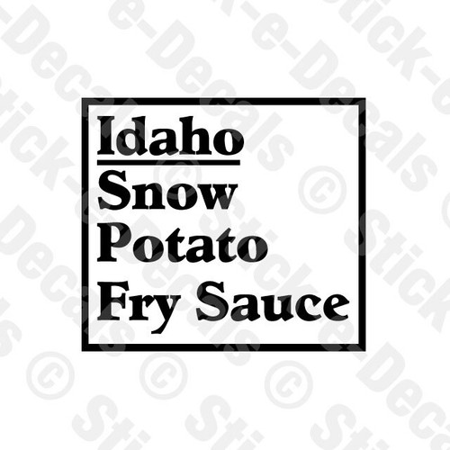 Idaho snow potato fry sauce - fry,