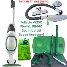 VORWERK FOLLETTO VK150 PICCHIO PB440 TUBO SET IMBOTTITI LAVENIA SACCA ACCESSORI