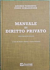 Manuale di DIRITTO PRIVATO 25ª ed. TORRENTE SCHLESINGER GIUFFRÈ 9788828829546