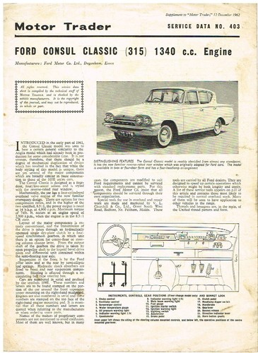 Ford console classic 315 serie - 315,