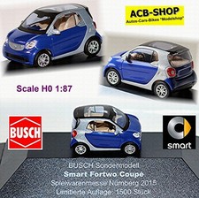 Smart Fortwo Coupe 3. Generazione 2014-19 W453 Modello Fiera ToyFair 1:87 Busch