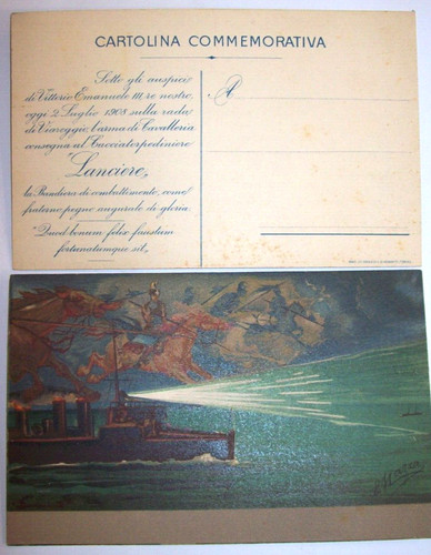 Cartolina militare nave - cartolina,