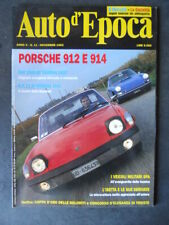 AUTO D’EPOCA 11 1993 PORSCHE 912 914 FIAT 1500 6C VEICOLI MILITARI SPA [DV23]