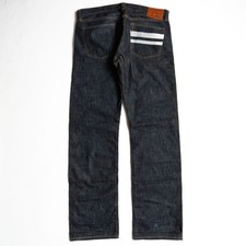 Jeans Momotaro 1705SP 10 oz indaco profondo cimosa stretto dritto 36x35 Giappone usato
