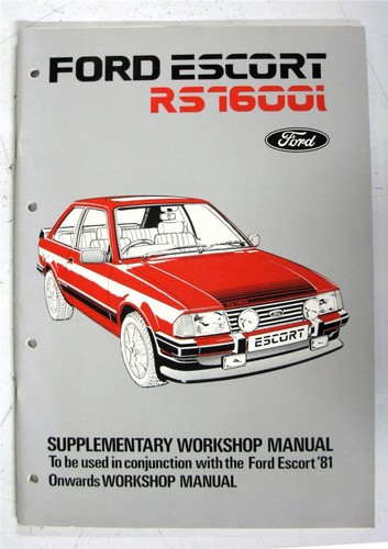 Ford escort rs1600i - escort, manuale