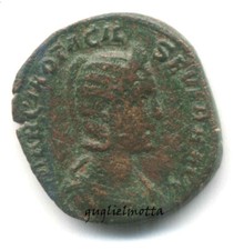 OTACILIA SEVERA SESTERZIO DELLA CONCORDIA MONETA IMPERO ROMANO 248 DOPO CRISTO