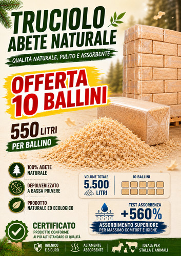 Truciolo abete depolverato - ,