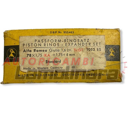 Fasce elastiche pistoni - , alfa