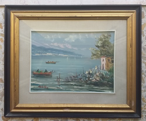 Quadro dipinto olio - , su