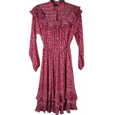 Abito vintage Diane Freis rosa