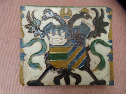 Piastrella antica xvi secolo - piastrella,