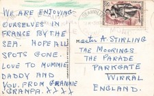 FAMILY HISTORY - GENEALOGY - POSTCARD - STIRLING - PARKGATE THE PARADE