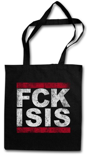 Fuck isis borsa tessuto - fuck,