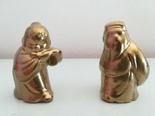 Statua cinese colore oro coppia maschio e femmina arredamento design cina cinesi