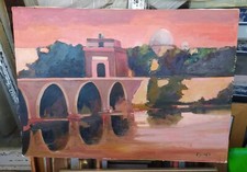 Agostino Donati(Roma 1920-?)stupendo dipinto anni 70No Attardi Vendita No Profit