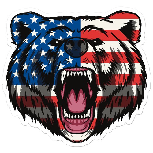 Orso bandiera americana - ,