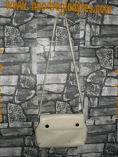 LUANA Borsa vintage in pelle avorio tracolla hand bag '90s  made in Italy