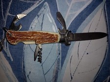 Coltello Multiuso Da Caccia Special Cutlery  Manico  Cervo Coltello Scout