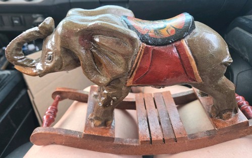 Statuina elefante dondolo - elefante, a