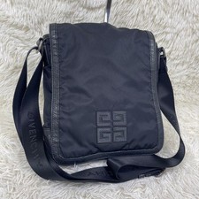Borsa a tracolla GIVENCHY 4G logo nero nylon pelle tracolla autentica dal Giappone